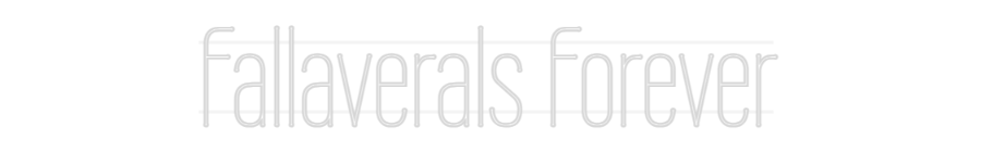Néon personnalisé : Fallaverals F...