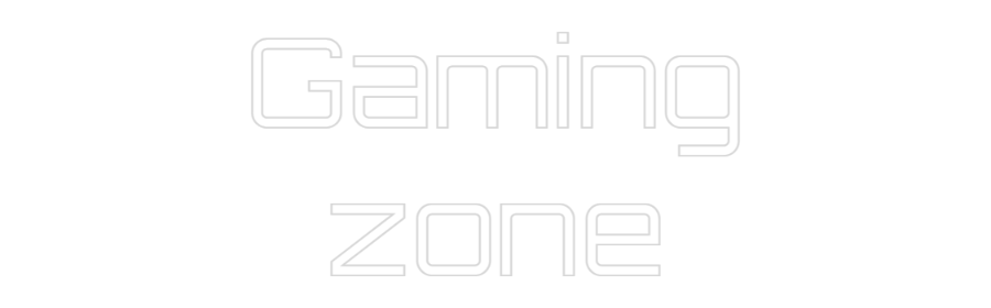 Néon personnalisé : jeux vidéo
zone