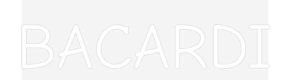 Néon personnalisé : BACARDI