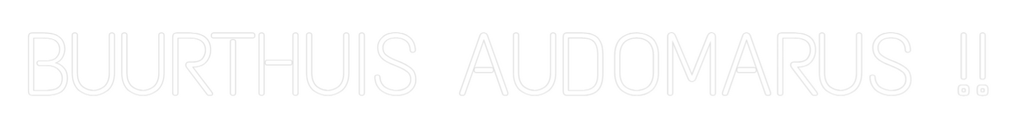 Néon personnalisé : CENTRE COMMUNAUTAIRE AUD...