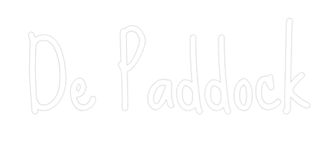 Néon personnalisé : Le Paddock