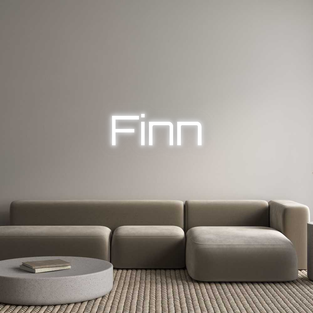 Néon personnalisé : Finn