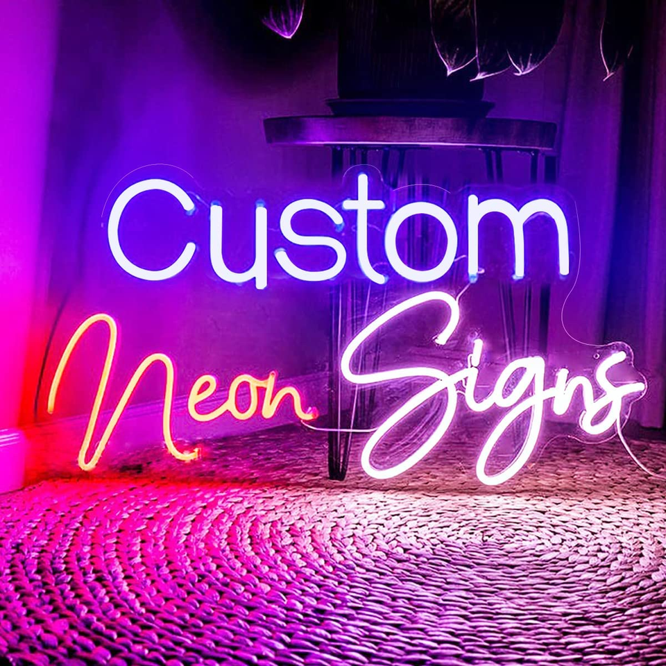 Ontwerp zelf je tekst neon
