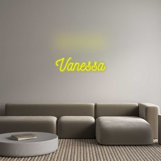Néon personnalisé : Vanessa
