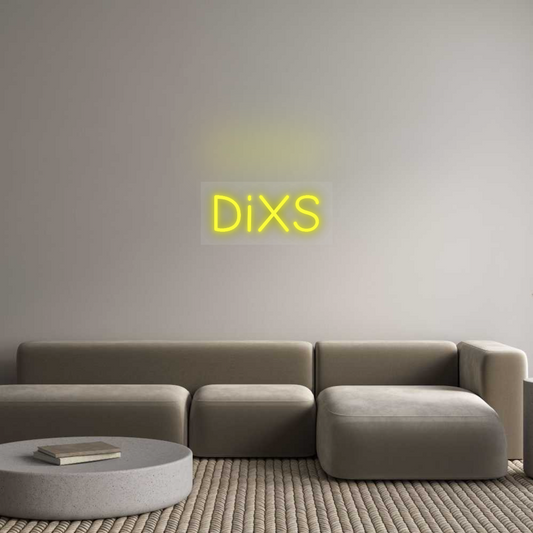 Néon personnalisé : DiXS
