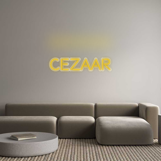 Néon personnalisé : Cezaar