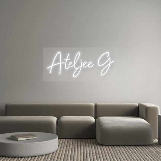 Néon personnalisé : Ateljee G