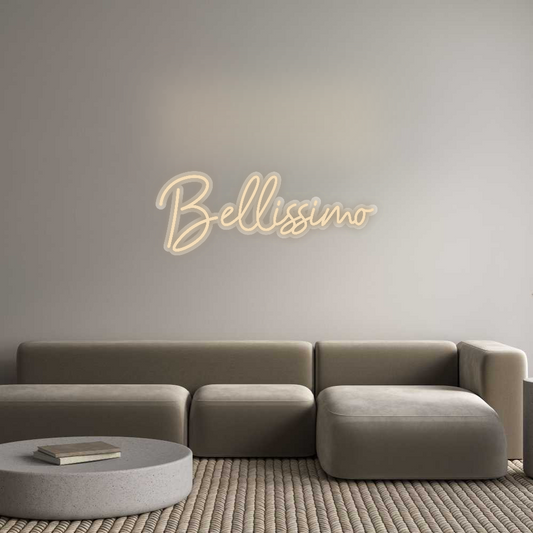 Néon personnalisé : Bellissimo