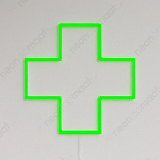 Croix de pharmacien classique néon