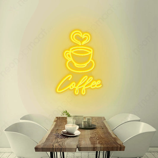 Lumière néon café
