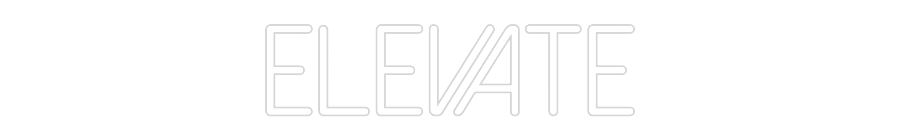 Néon personnalisé : Elevate