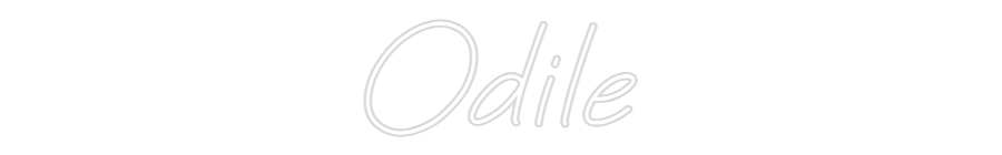 Néon personnalisé : Odile