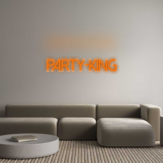 Néon personnalisé : PARTY-KING