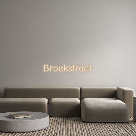 Néon personnalisé : Broekstraat