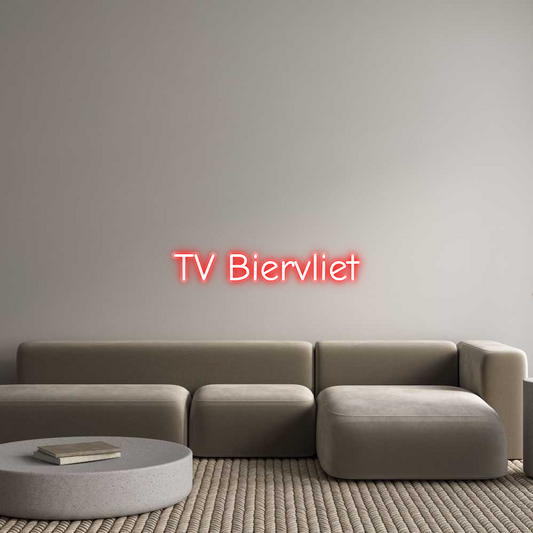Néon personnalisé : TV Biervliet