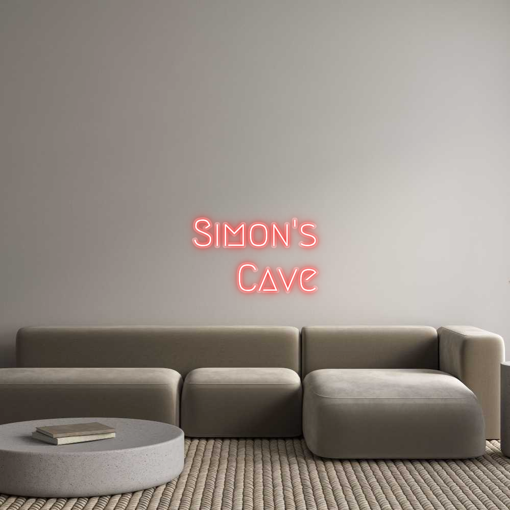 Néon personnalisé : Simon's
 Grotte