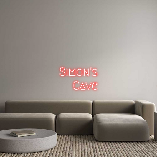 Néon personnalisé : Simon's
 Grotte