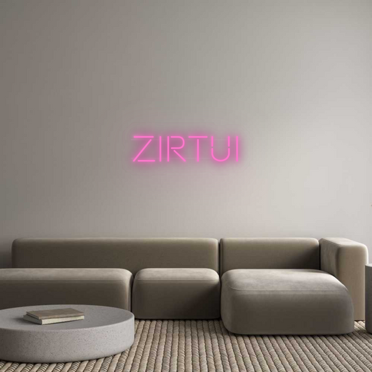 Néon personnalisé : ZIRTUI