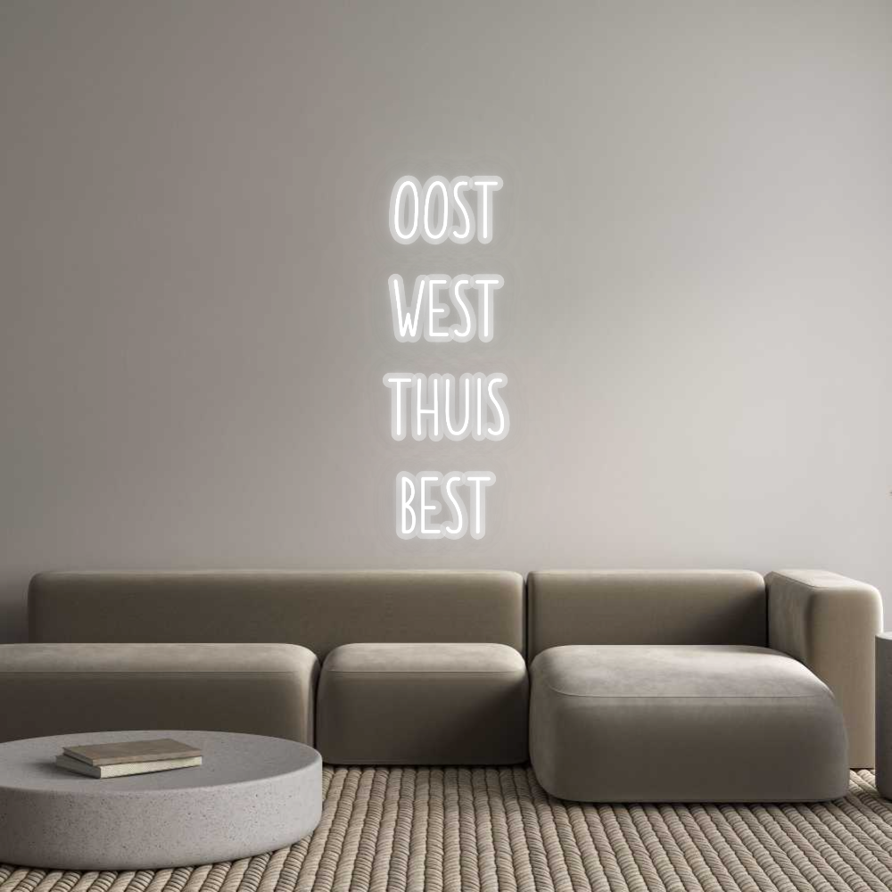 Néon personnalisé : EST
 OUEST
 T...