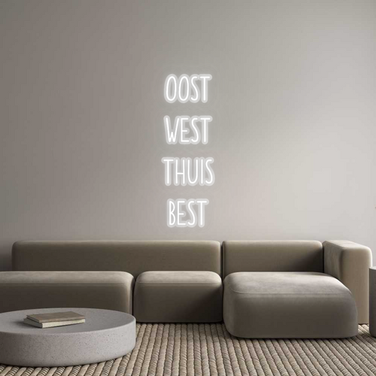 Néon personnalisé : EST
 OUEST
 T...