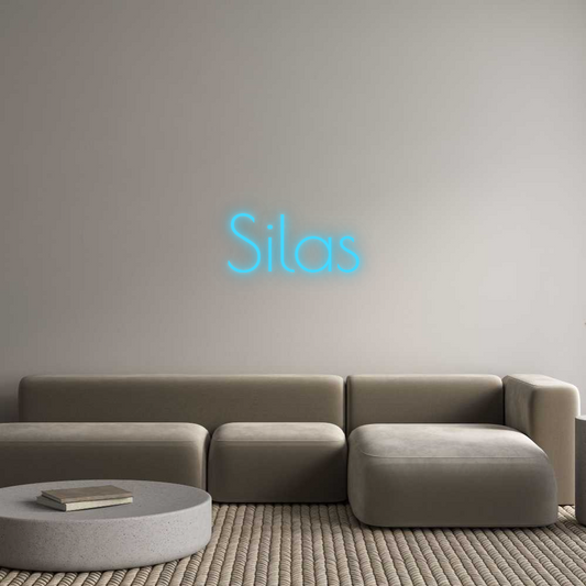 Néon personnalisé : Silas