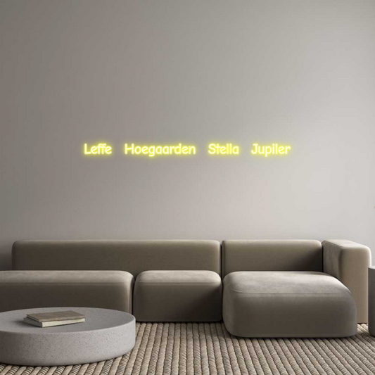 Néon personnalisé : Leffe Hoega...