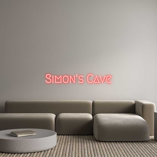 Néon personnalisé : Simon's Cave
