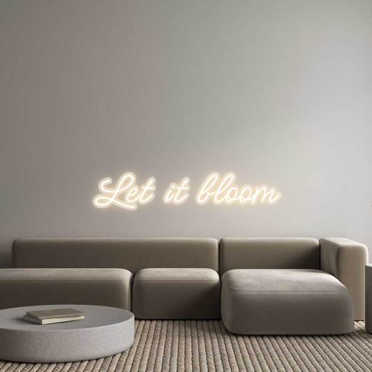 Néon personnalisé : Laissez-le fleurir