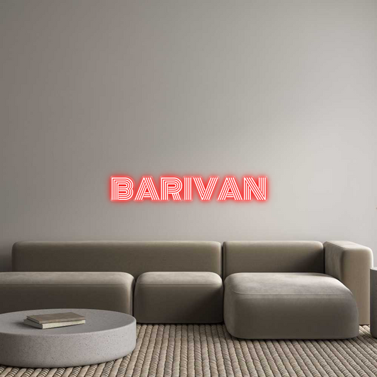 Néon personnalisé : BARIVAN