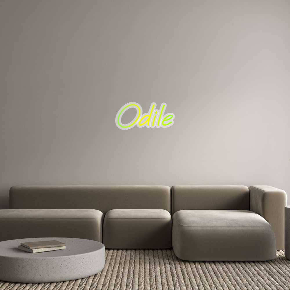 Néon personnalisé : Odile