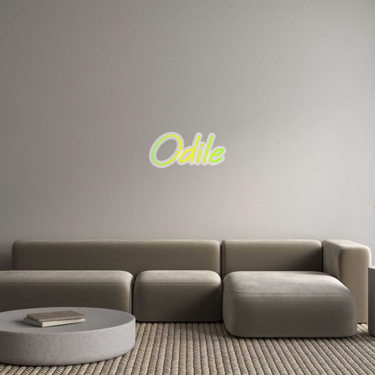 Néon personnalisé : Odile