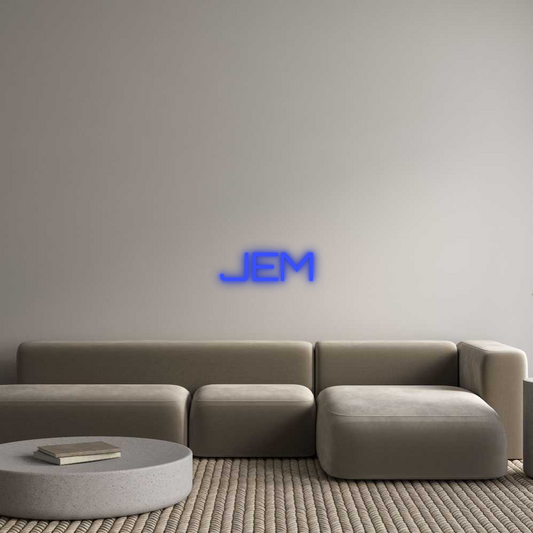 Néon personnalisé : JEM