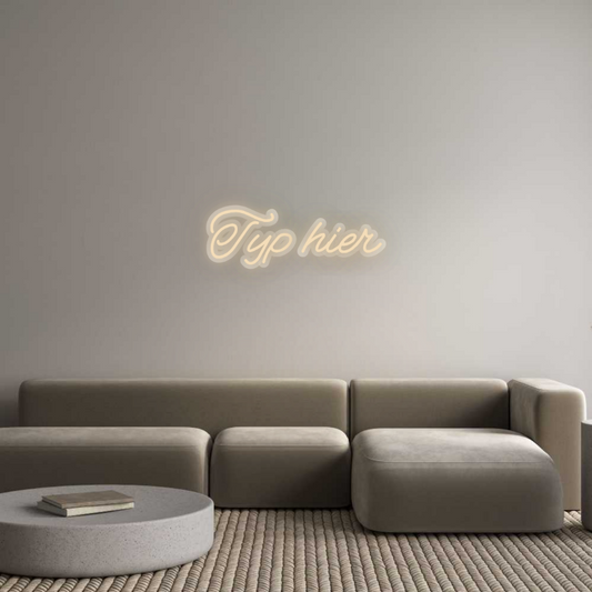 Néon personnalisé : Tapez ici