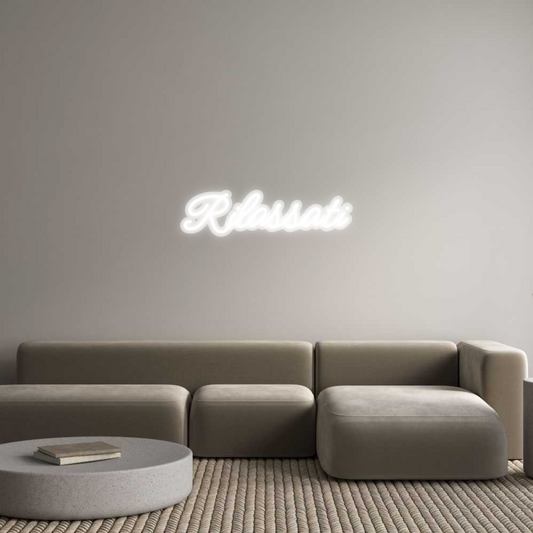 Néon personnalisé : Rilassati