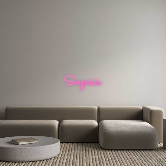 Néon personnalisé : Surprise