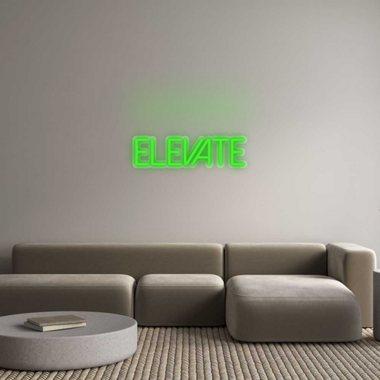 Néon personnalisé : Elevate
