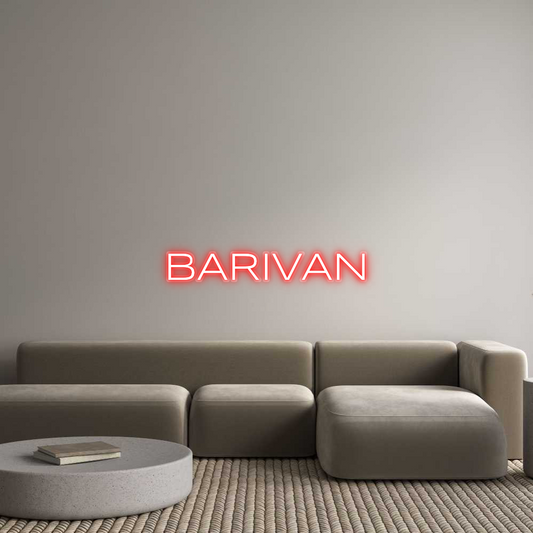 Néon personnalisé : BARIVAN