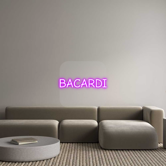 Néon personnalisé : BACARDI