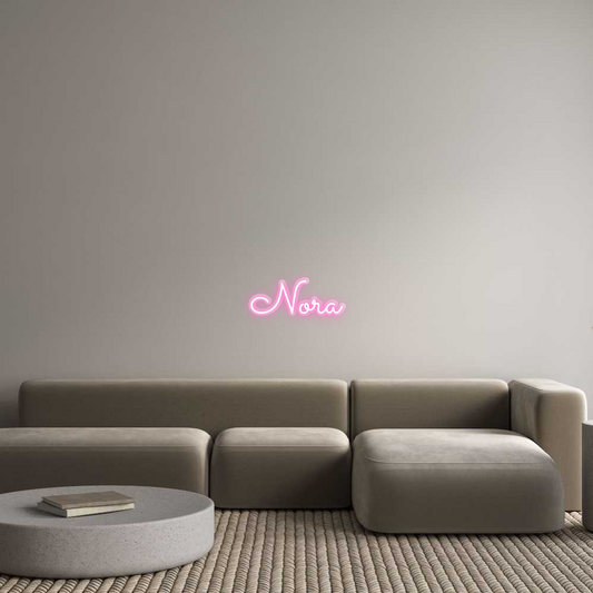 Néon personnalisé : Nora