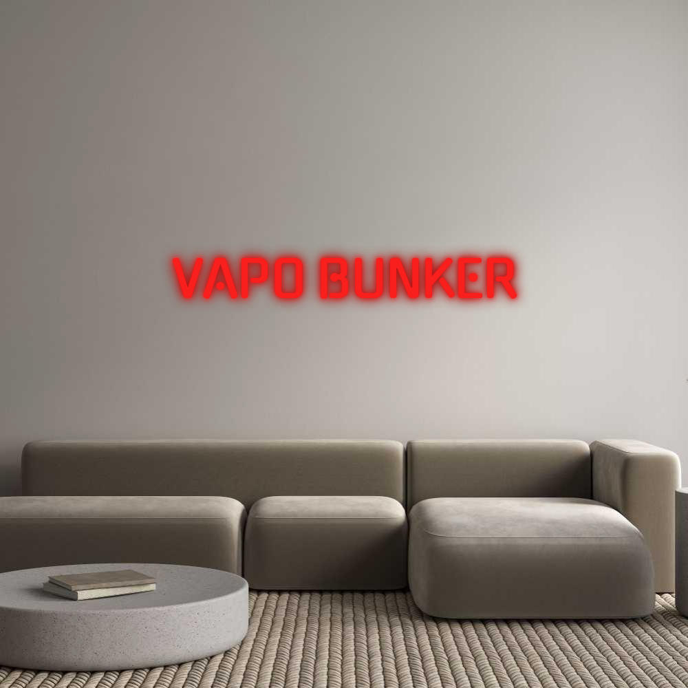 Néon personnalisé : VAPO BUNKER