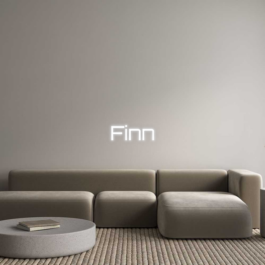 Néon personnalisé : Finn
