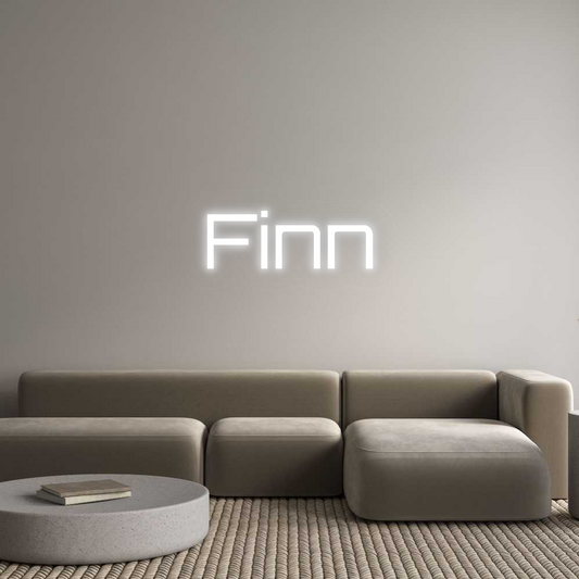 Néon personnalisé : Finn