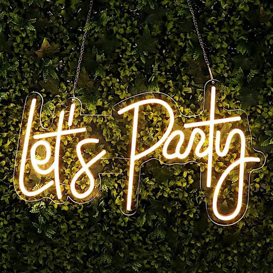 Location de néons Let's Party (60 cm)