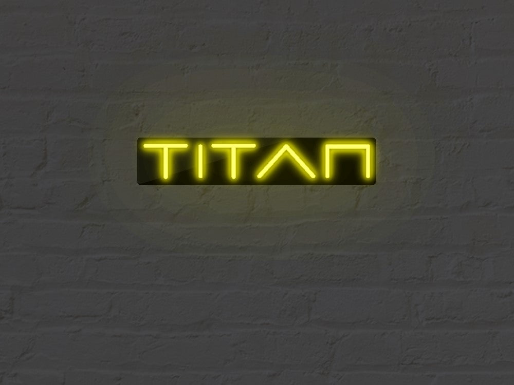 Néon personnalisé – TITAN Design#3 (FlexNeon/BK/60x12/intérieur)